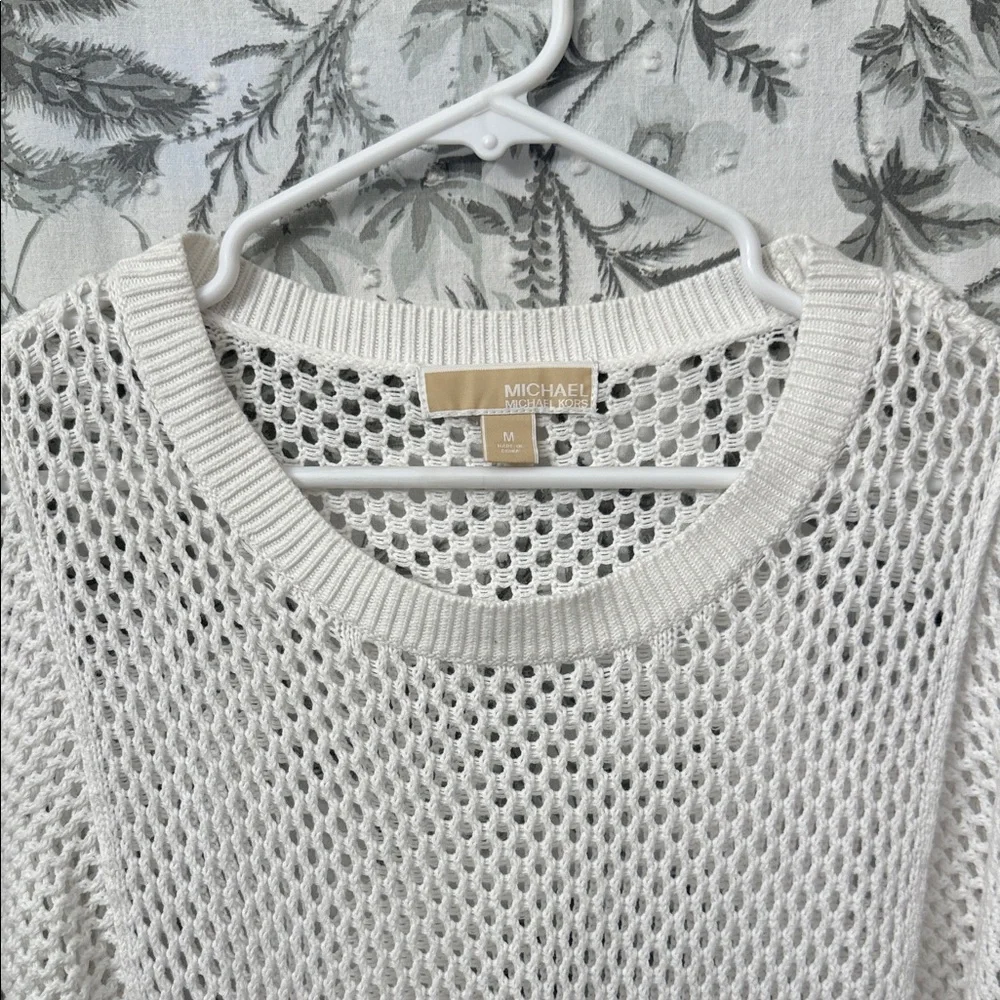 Michael Kors White Knit Sweater Top - Picture 6 of 8
